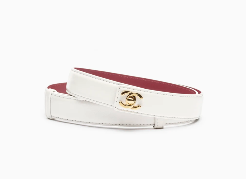 👜 CHANEL | Cinturón de cuero