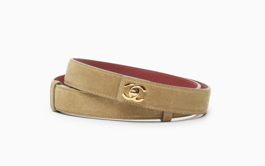 👜 CHANEL | Cinturón de cuero